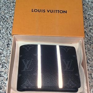 Louis Vuitton Wallet Multi Eclipse Monogram FLASH